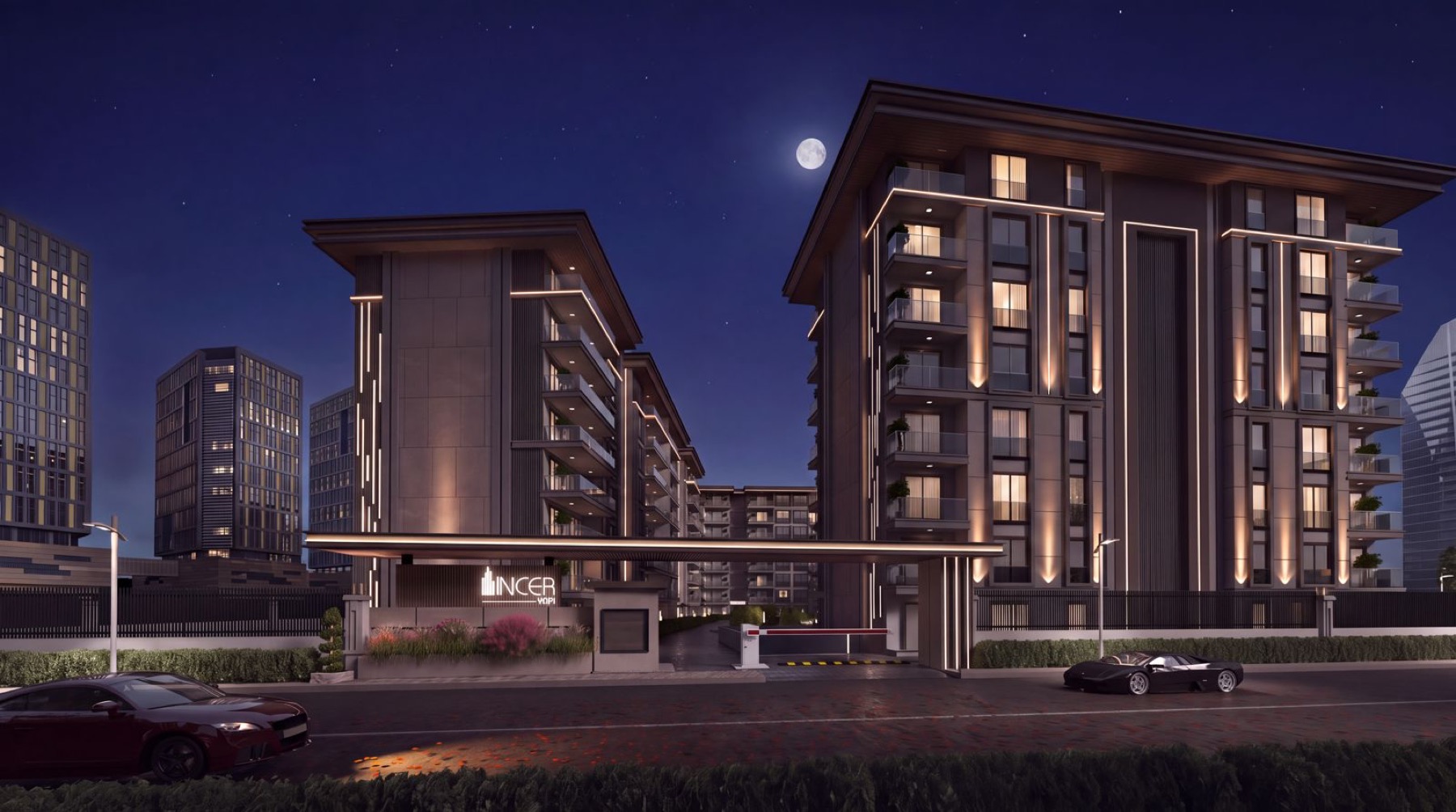LIVE INN FIRST gece cephe görünümü